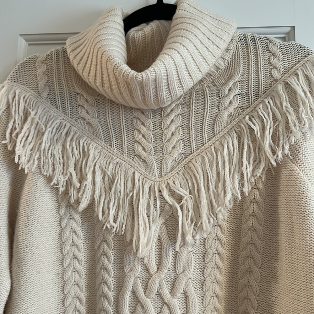 Joie cable knit sweater with fringe detail - Picture 3 of 5